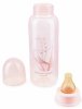 Happy Baby Бутылочка для кормления с латексной соской, 250 мл / цвет may-lily (розовый)