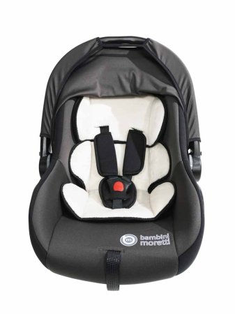 Bambini Moretti Детское автомобильное кресло BM-322 / группа 0+, Lux / цвет серый-чёрный
