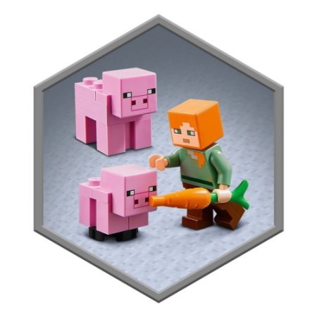 LEGO Конструктор Minecraft "Дом-свинья" 490 деталей