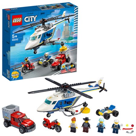 Lego Конструктор  Город Погоня на полицейском вертолёте