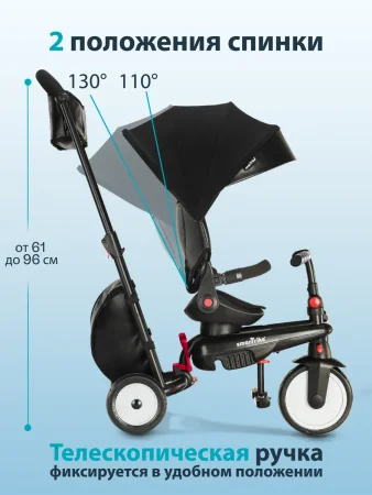 (м)Трехколес.склад.велос.SmarTrike STR7 Urban (black)