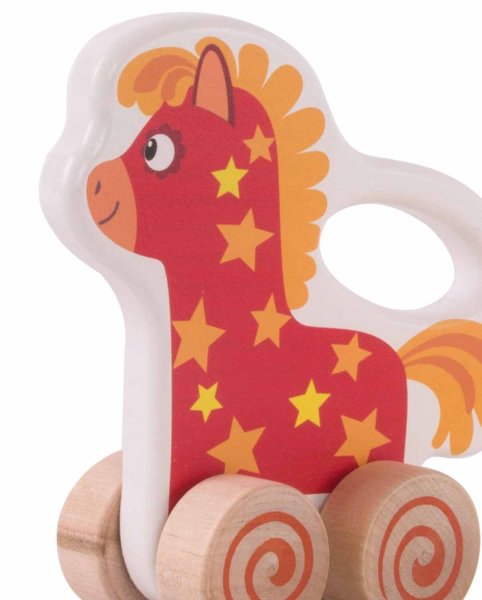 Деревяшки Каталка "Лошадка Иго-го"