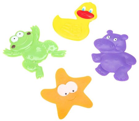 Капитошка Набор стикеров для ванны, 4 штуки