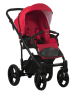 Bebetto Детская коляска 2 в 1 Magnum / цвет 207 красный  (ткань) / рама черная