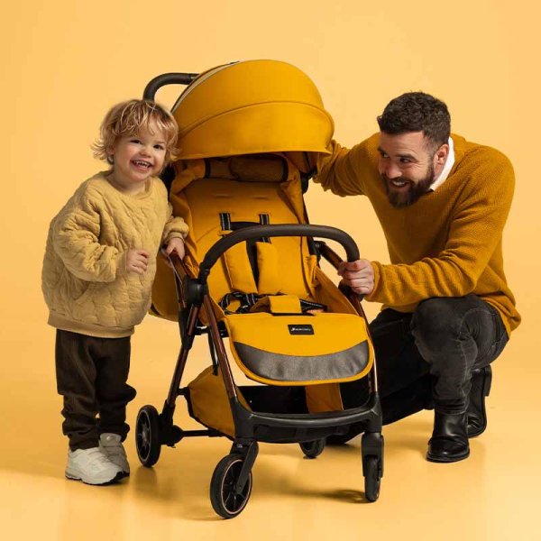 Leclerc Прогулочная коляска Influencer Air / цвет Golden Mustard (горчичный)