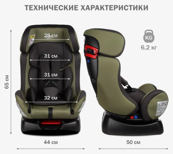 Siger Автокресло "Диона" (0-25 кг) / цвет темный лес