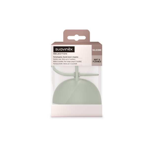 Футляр для двух сосок, с ручкой для подвешивания, материал: силикон. GREEN / S SOOTHER HOLDER SILICO