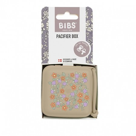 Контейнер для пустышки BIBS Liberty - Strawberries - Vanilla