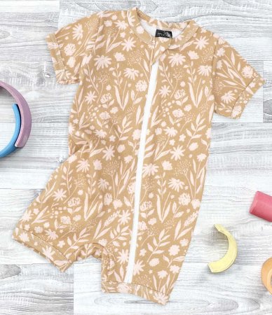 Mjolk Песочник на молнии Sleep and Play Caramel Flowers