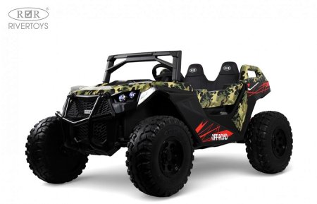 (н/м)A707AA Детский электромобиль LUX NEW 4WD  (Зеленый)