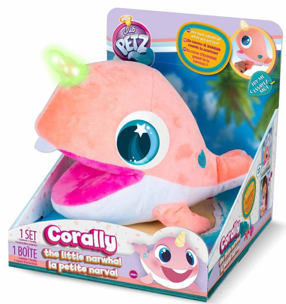 Club Petz Мягкая игрушка Нарвал Corally