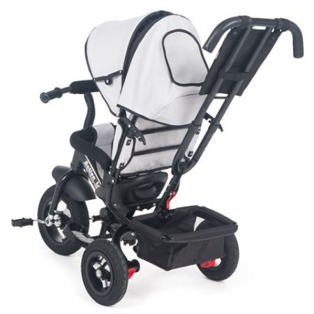 Capella Велосипед трехколесный с ручкой управления Action trike A 2022 / цвет Black-grey (серый-черный)