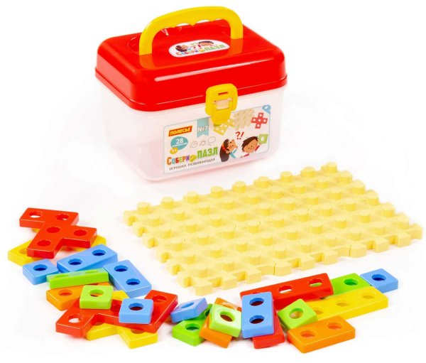 Полесье Игрушка развивающая "Собери пазл" №7, 28 элементов