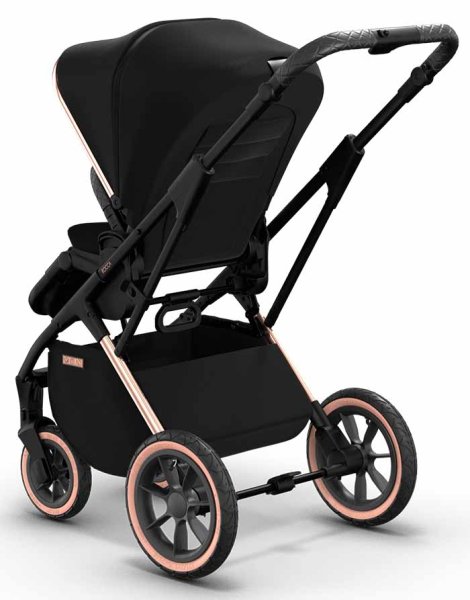 Moon Коляска 2 в 1 Style Rocca / цвет Rosegold (черный, рама розовое золото)
