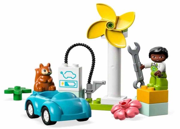 Lego Duplo Конструктор "Ветряная турбина и электромобиль"