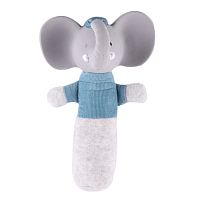 Tikiri Мягконабивная игрушка-пищалка с головой из натурального каучука слоник Alvin