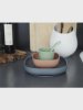 BEABA Набор посуды TERRACOTTA COFFRET REPAS SILIC TERRACOTTA: 2 тарелки, стакан, ложка, силикон