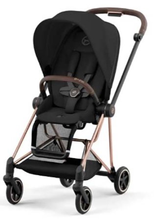 Cybex Коляска 2 в 1 Mios III / цвет Sepia Black, Rosegold (черный, рама, розовое золото)