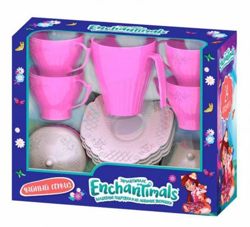 "Enchantimals" Подарочный набор детской посуды, 24 предмета
