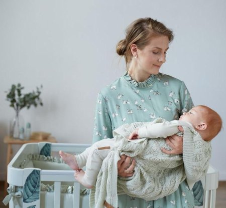 Happy Baby Колыбель-люлька Mommy Love by Akhmadullina / цвет sage/шалфей