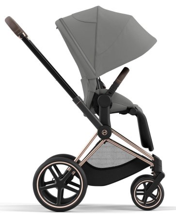 Коляска 2в1 Priam IV Rosegold+сп.блок CYBEX (Mirage Grey)