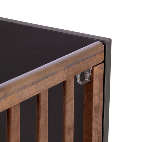 Polini kids Кровать Porto 1300 / цвет графит-дуб крафт