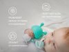 Roxi Kids Силиконовый прорезыватель Mushroom с держателем в футляре / цвет мятный