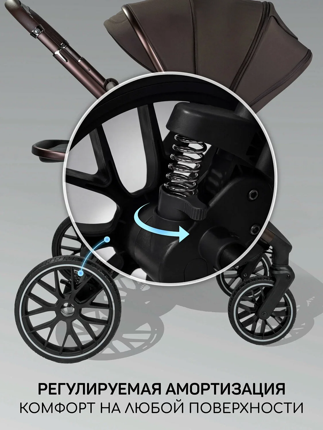 Коляска 2 в 1 с термолюлькой Amarobaby Phenom