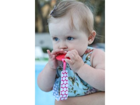 Roxy Kids Прорезыватель на держателе / Цвет мятный.