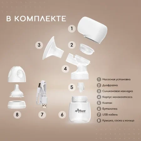 Молокоотсос электрический беспроводной Miyoumi
