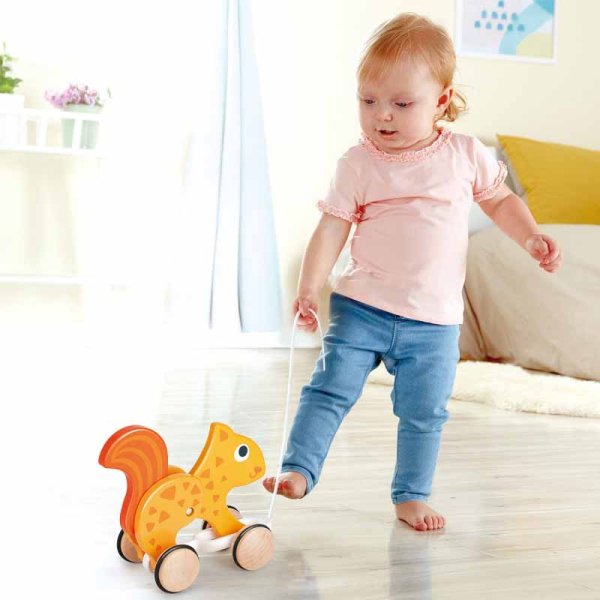 Hape Каталка детская "Белочка", серия "Зверики"