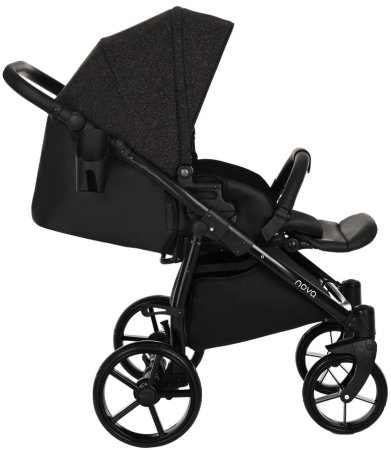 Tutis Коляска 2 в 1 Novo Reflective / цвет кожа Black - Black Reflective Print (черный)