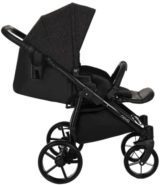 Tutis Коляска 2 в 1 Novo Reflective / цвет кожа Black - Black Reflective Print (черный)