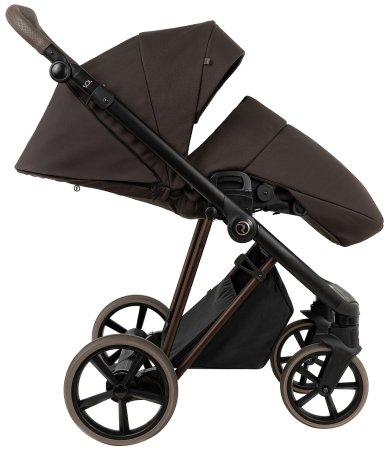 ROAN Коляска 2 в1 Sol Luxury короб+прогул (Turkish Coffe/Bronze/руч.Capp/к.Capp)