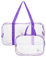 Roxi Kids Комплект из 2-х сумок в роддом / цвет фиолетовый					