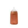 Силиконовая бутылочка для детского питания 240 мл, с соской из силикона.  RED / S SILICONE FEED BOT 