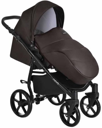 Tutis Коляска 2 в 1 Novo Leather / цвет Brown (темно-коричневый)