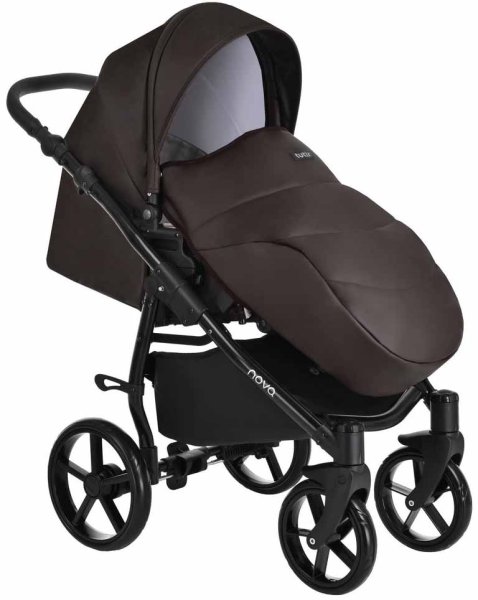 Tutis Коляска 2 в 1 Novo Leather / цвет Brown (темно-коричневый)