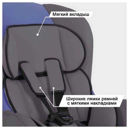 Zlatek Детское автокресло Galleon, 0-18 кг / цвет синий