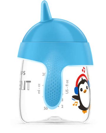 Avent Чашка поильник, 260 мл, с 12 месяцев до 3 лет, голубой, артикул: SCF753/05