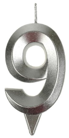 Свеча-цифра для торта 9 «Майнкрафт»