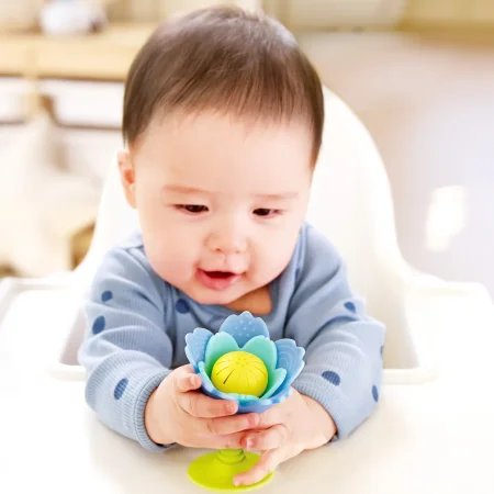 Hape Погремушка "Малышам" Голубой цветок, 3в1