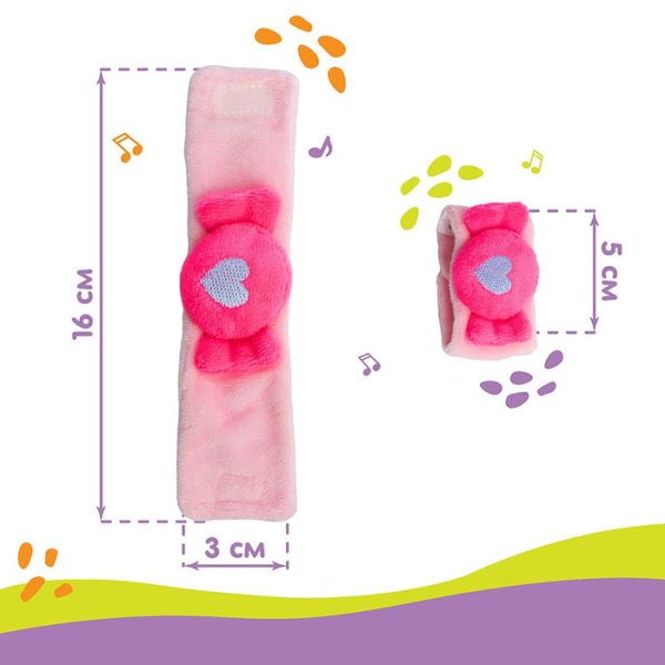 Крошка Я Браслет-погремушка «Конфетка»