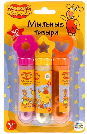 Играем вместе Мыльные пузыри "Оранжевая корова", 30 мл