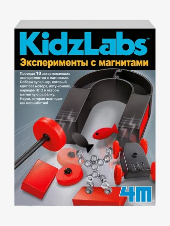 Игровой набор Эксперименты с магнитами, 13 предметов. KidzLabs/ КидзЛабс 4М