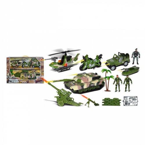 Игровой набор военного / цвет темно-зеленый