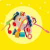 Игрушка развивающая для малышей «Крабик», тянучка с сортерм   9935389
