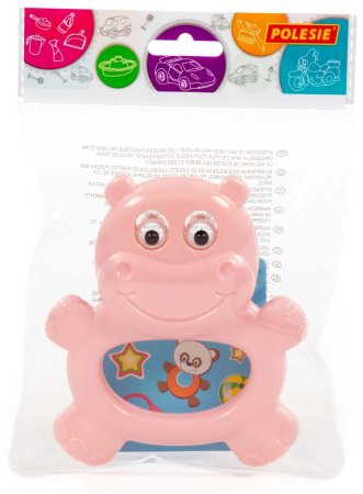 Полесье Погремушка "Бегемотик" / цвет розовый