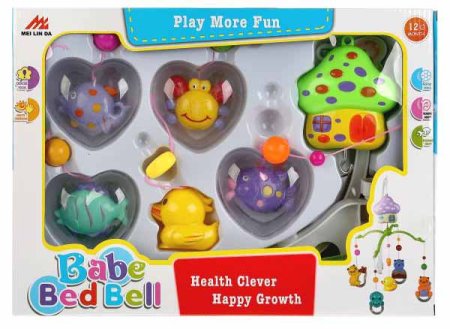 Музыкальный мобиль с погремушками «Домик»