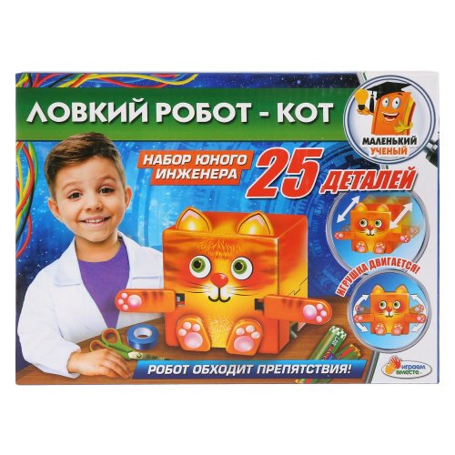 Играем вместе Игровой набор Ловкий робот-кот Маленький ученый 261116 / цвет оранжевый